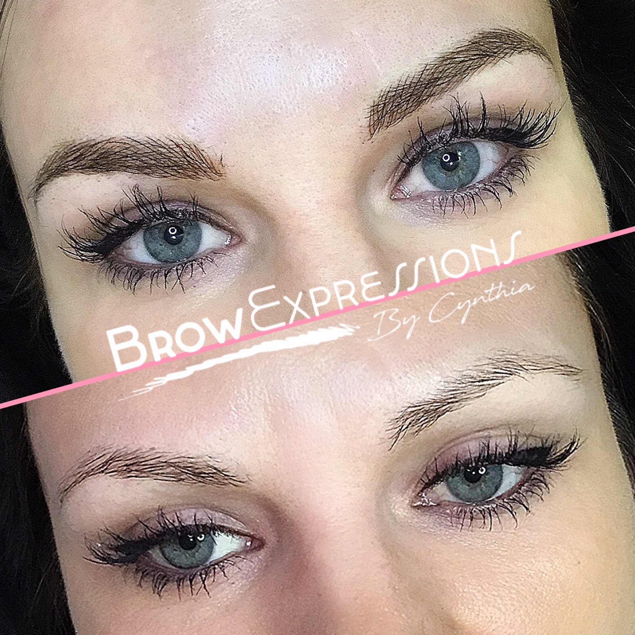 Nano brows before and after — stunning transformation by Cynthia, Prescott AZ